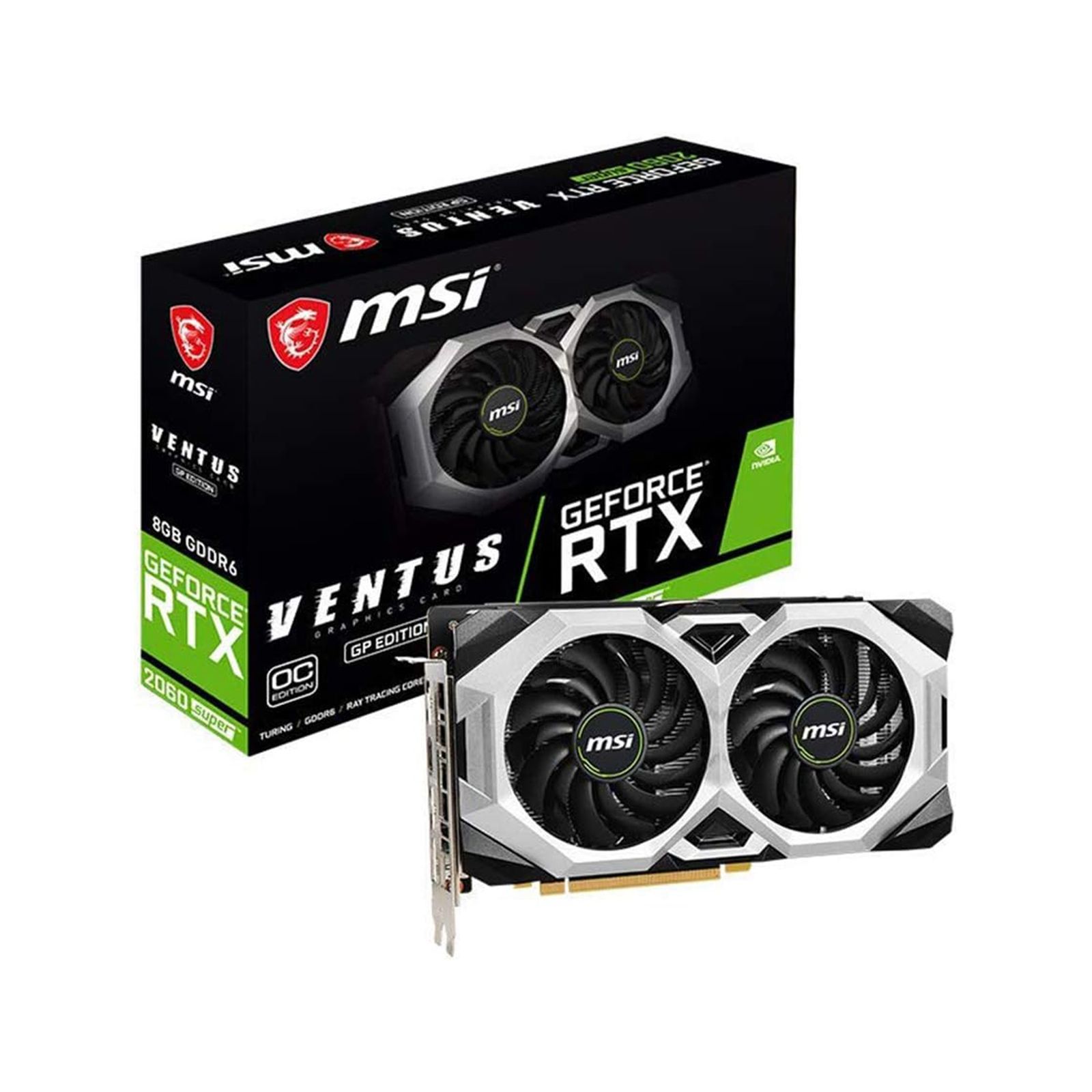 کارت گرافیک ام اس آی مدل RTX 2060 Super OC Ventus حافظه 8 گیگابایت استوک