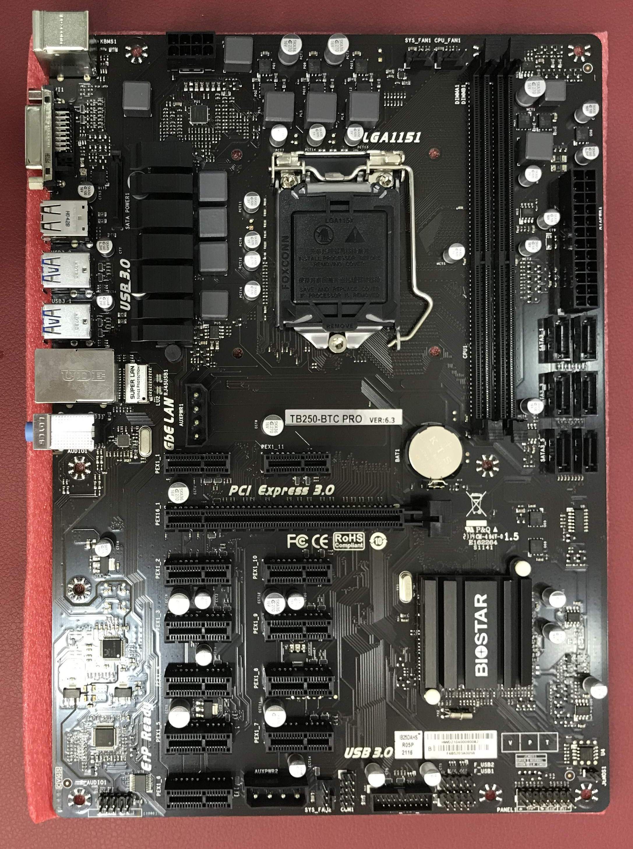 مادربرد BIOSTAR TB250-BTC PRO DDR4 استوک